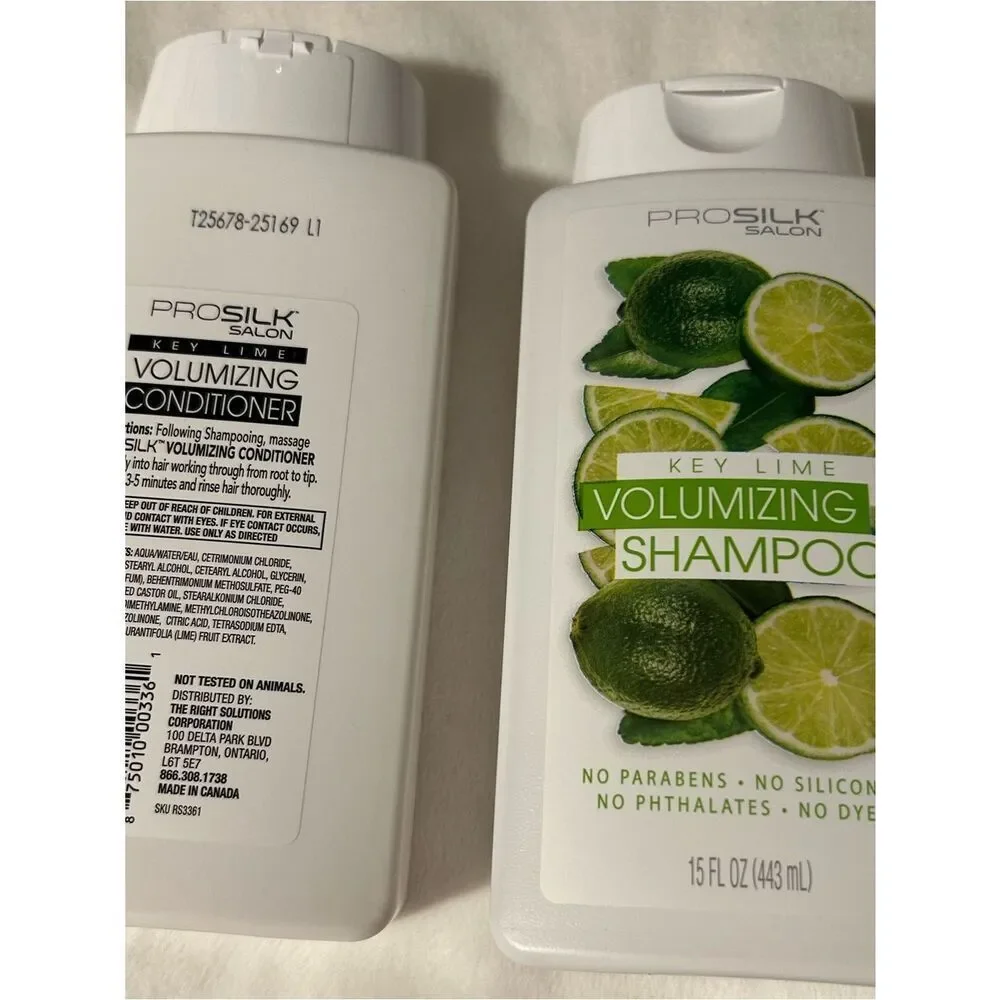 Prosilk Salon Volumizing Key Lime Shampoo And Conditioner Set 15 FI Oz
